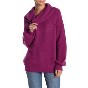 Free People Valentines Echo beach off shoulder pullover sweater in magic orchard